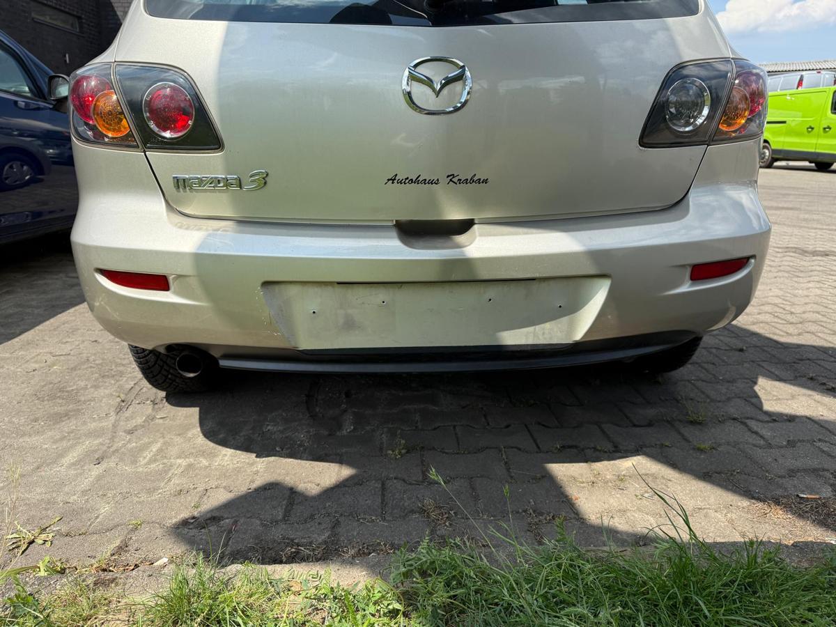 Mazda 3 BK Stoßstange Stoßfänger hinten 24E Sparkling Silver BJ05